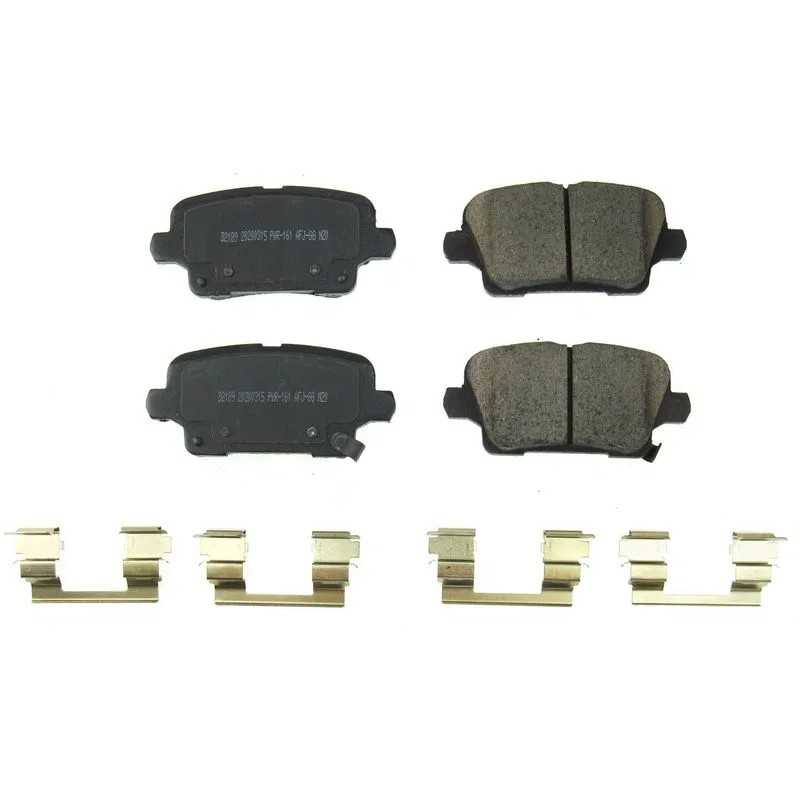 17-2189 – POWERSTOP Brake Pad, FMSI Number D2189 Ceramic Brake Pads Set Of 4 With Premium Stainless Steel Hardware